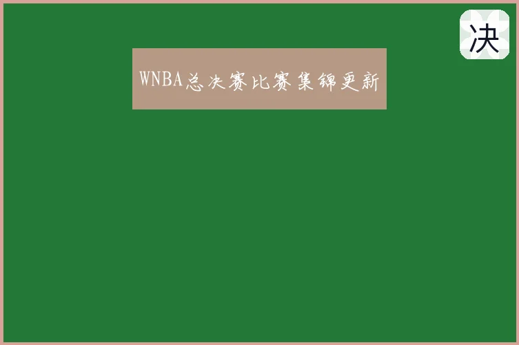 WNBA总决赛比赛集锦更新